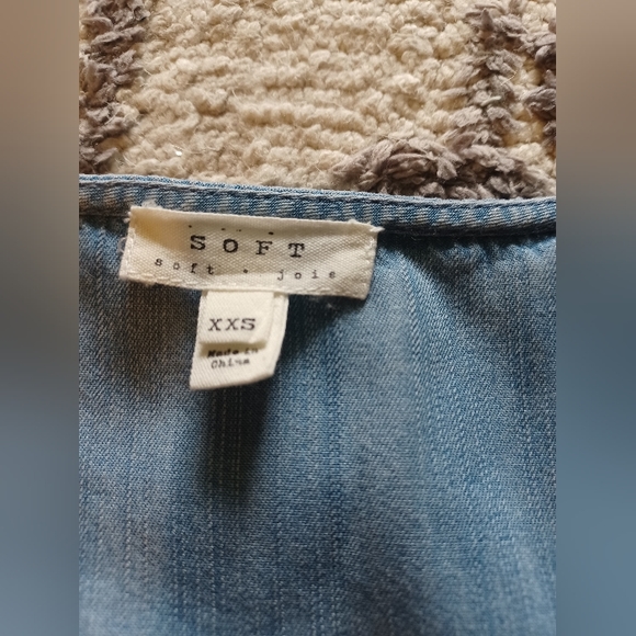 Soft Joie Mendra Romper in Vintage Chambray Size XXS - Picture 6 of 6
